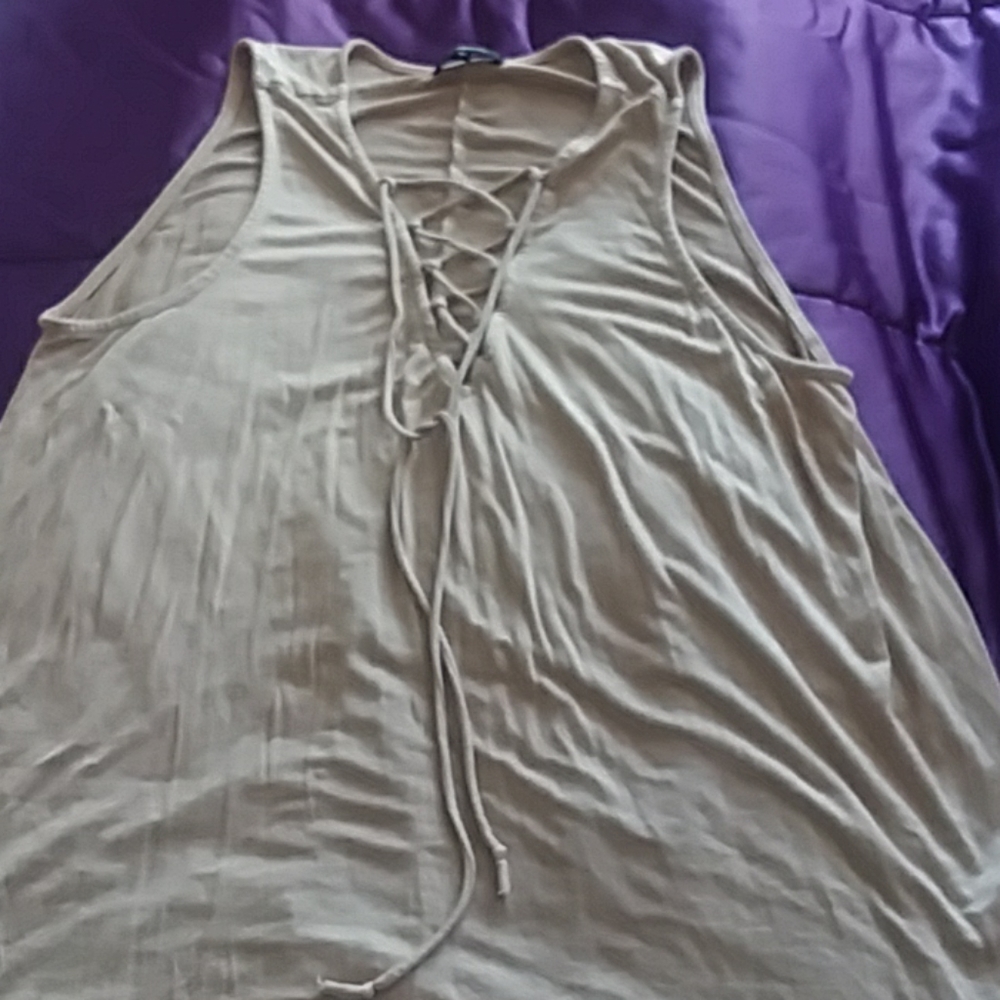 Nice Comfortable Tan Blouse